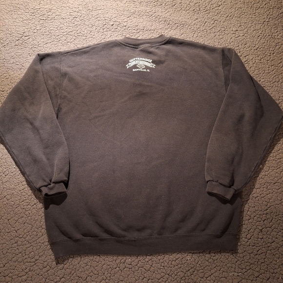 Vintage 1990s Harley-Davidson Motorcycle Logo Illinois Sweatshirt Long Sleeve - Picture 8 of 13